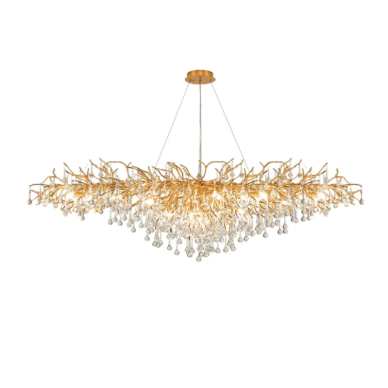 Ooze Drop-Shaped Crystal Chandelier | Korewolamp