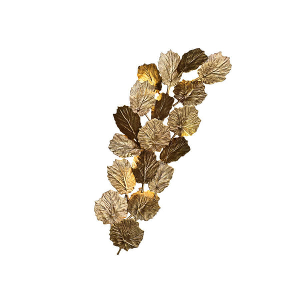 Gold Leaf Handmade Wall Sconce