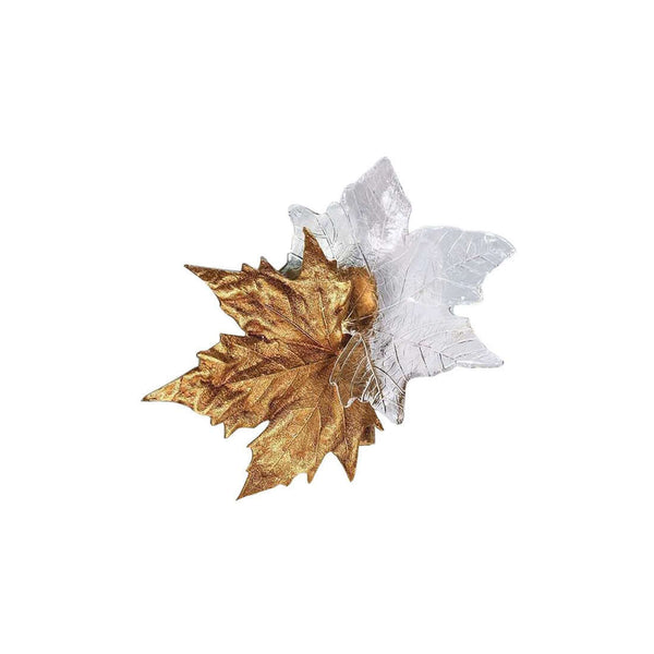 Leaf-shaped Crystal Wall Light