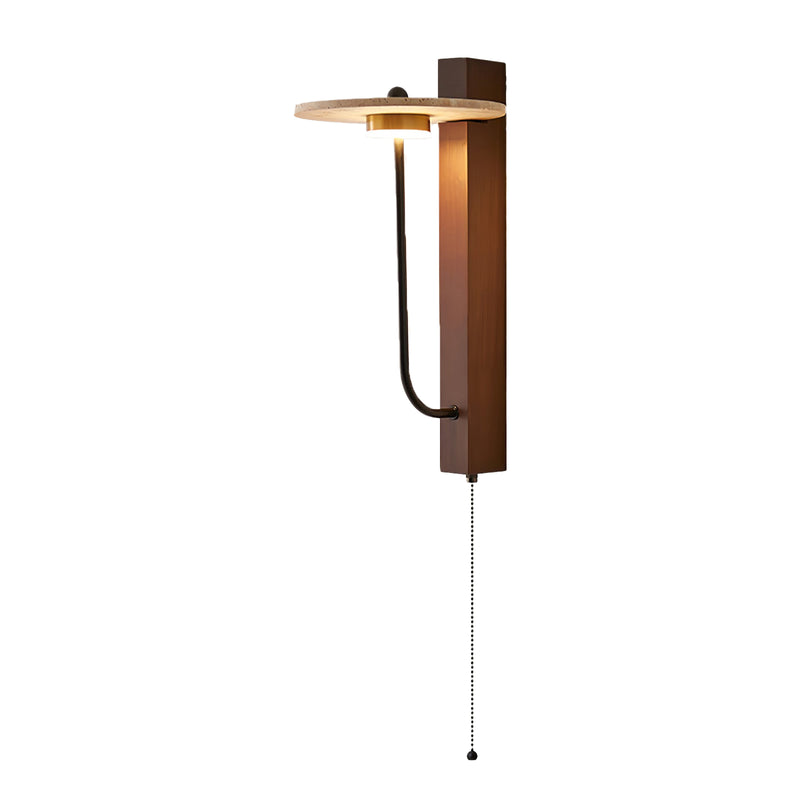 French Yellow Travertine Wall Lamp | Korewolamp