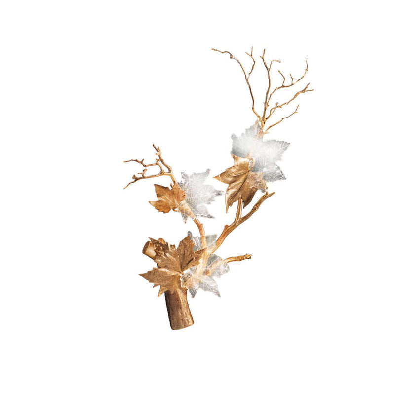Maple Leaf Brass Biophilic Wall Sconce | Korewolamp