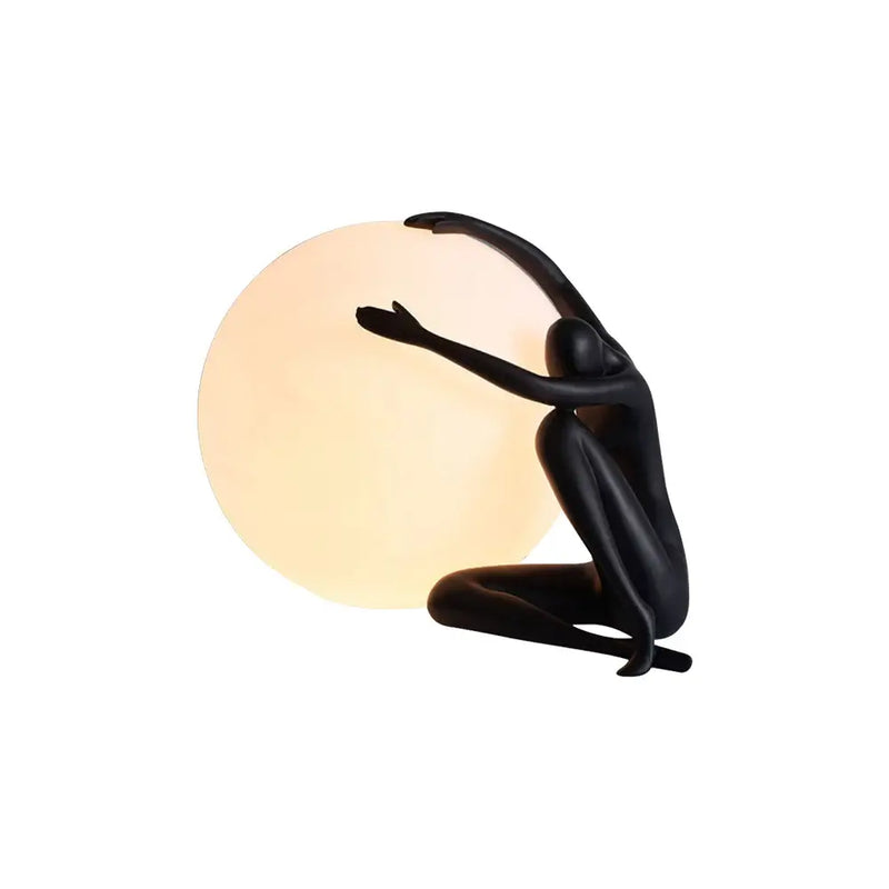 Abstract Character Round Table Lamp | Korewolamp