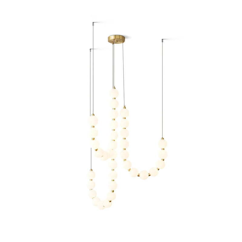 Acrylic Pearl Necklace Chandelier | Korewolamp