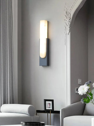 Agatha Alabaster Copper Wall Lamp