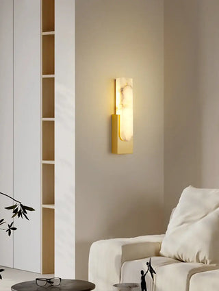 Agatha Alabaster Copper Wall Lamp