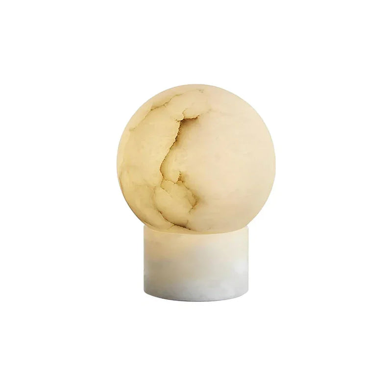 Alabaster Athena Ball Table Lamp | Korewolamp