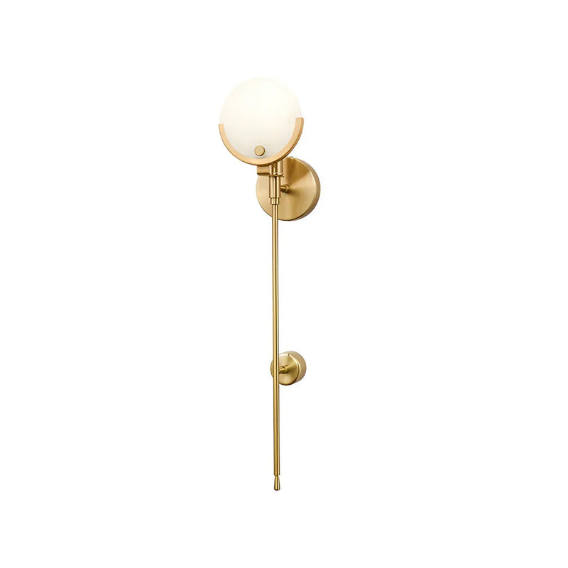 Alabaster Ava Brass Wall Lamp | Korewolamp