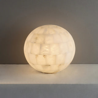 Alabaster Ball Table Lamp