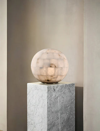 Alabaster Ball Table Lamp