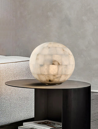 Alabaster Ball Table Lamp