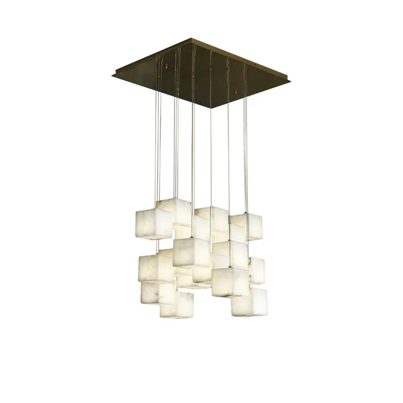 Alabaster Cube Box Chandelier | Korewolamp
