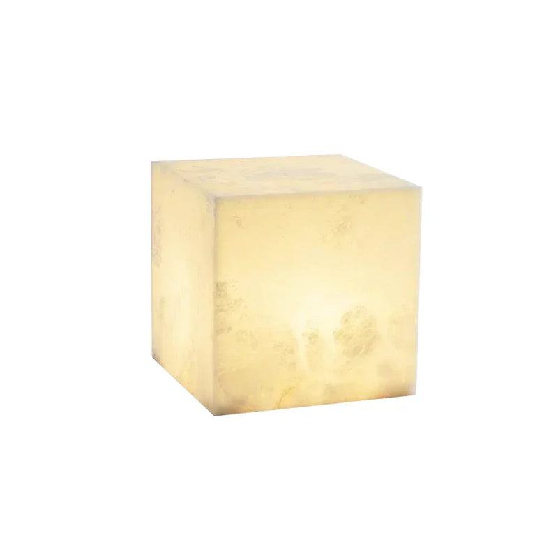 Alabaster Cubic Table Lamp | Korewolamp