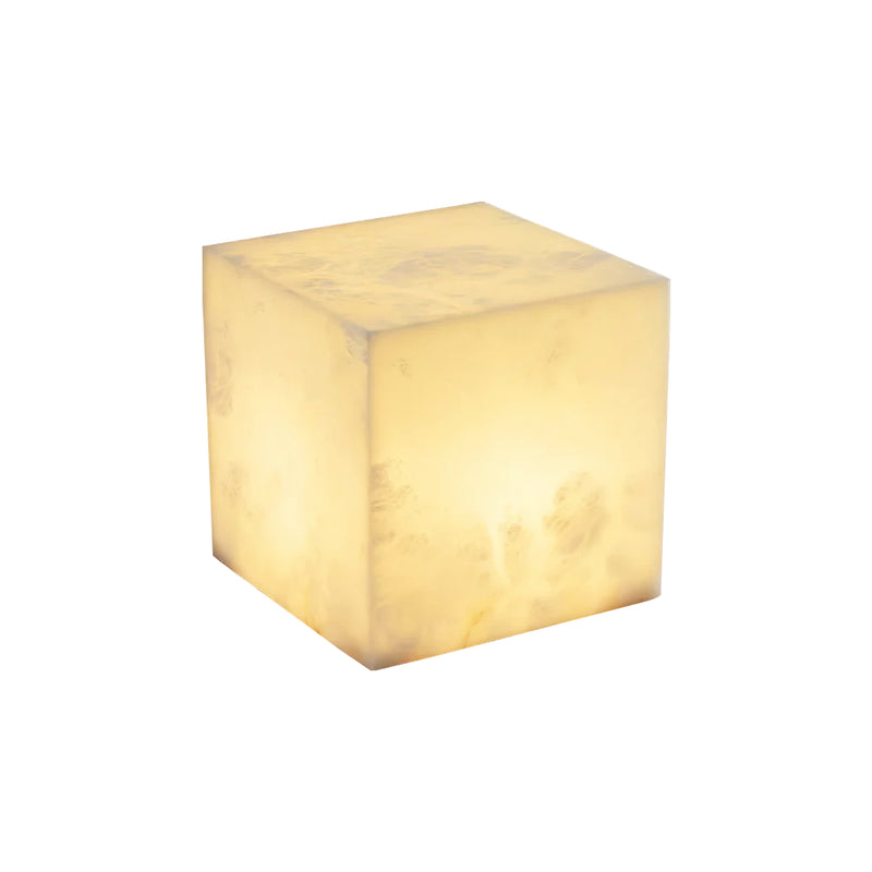 Alabaster Cubic Table Lamp | Korewolamp