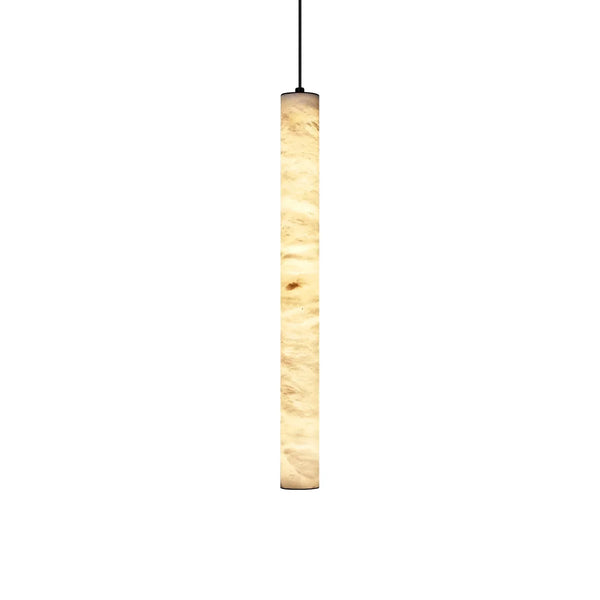Alabaster Cylindrical Pendant Light
