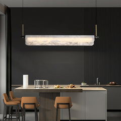 Alabaster Dining Linear Chandelier