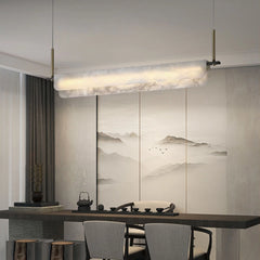 Alabaster Dining Linear Chandelier