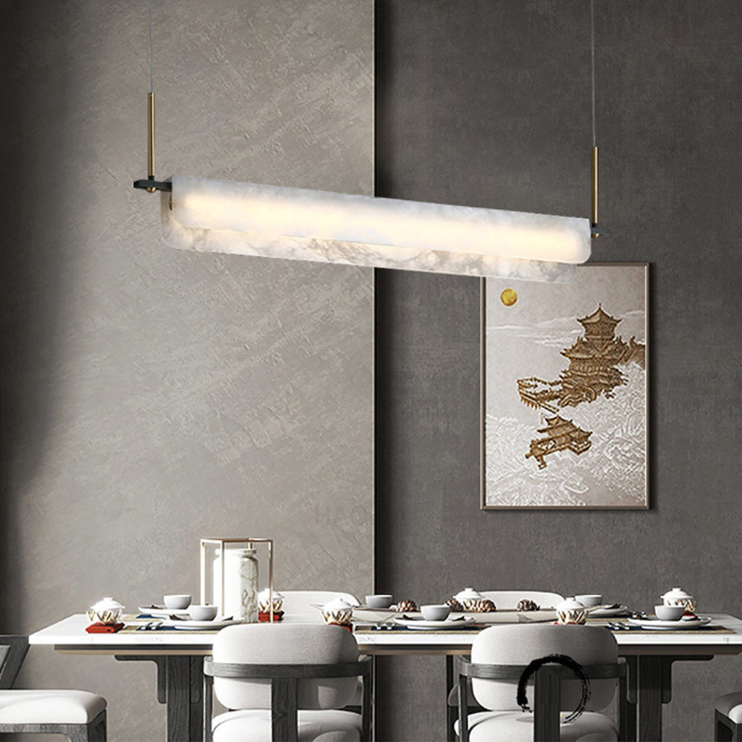 Alabaster Dining Linear Chandelier – korewolamp