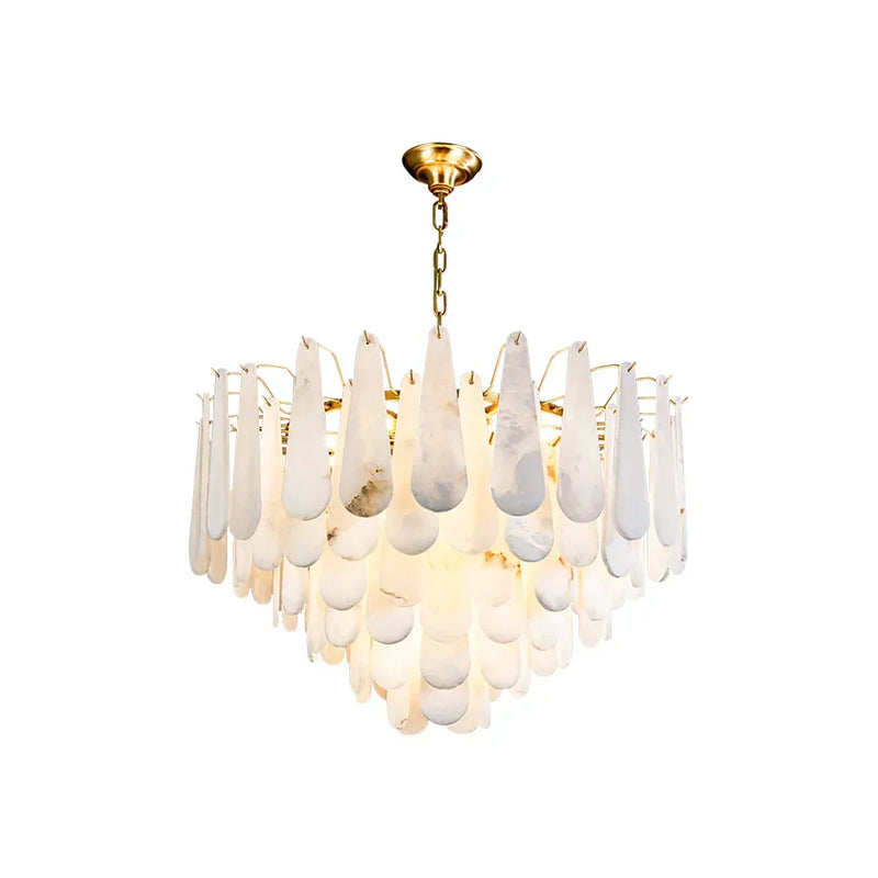 Alabaster Leon Drop Shape Chandelier | Korewolamp