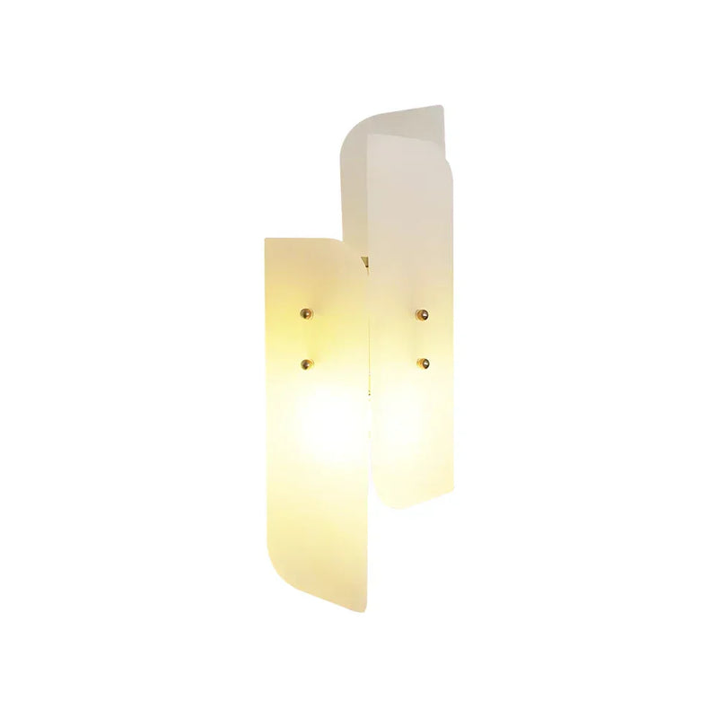 Alabaster Megalith Brass Wall Light | Korewolamp