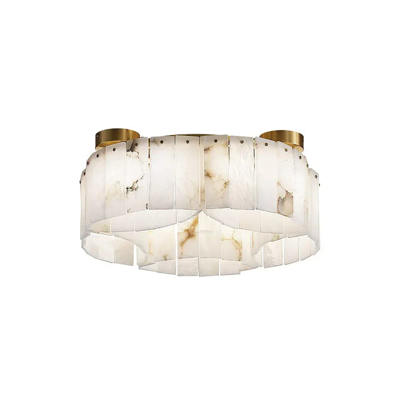 Alabaster Modern Brass Ceiling Lamp | Korewolamp