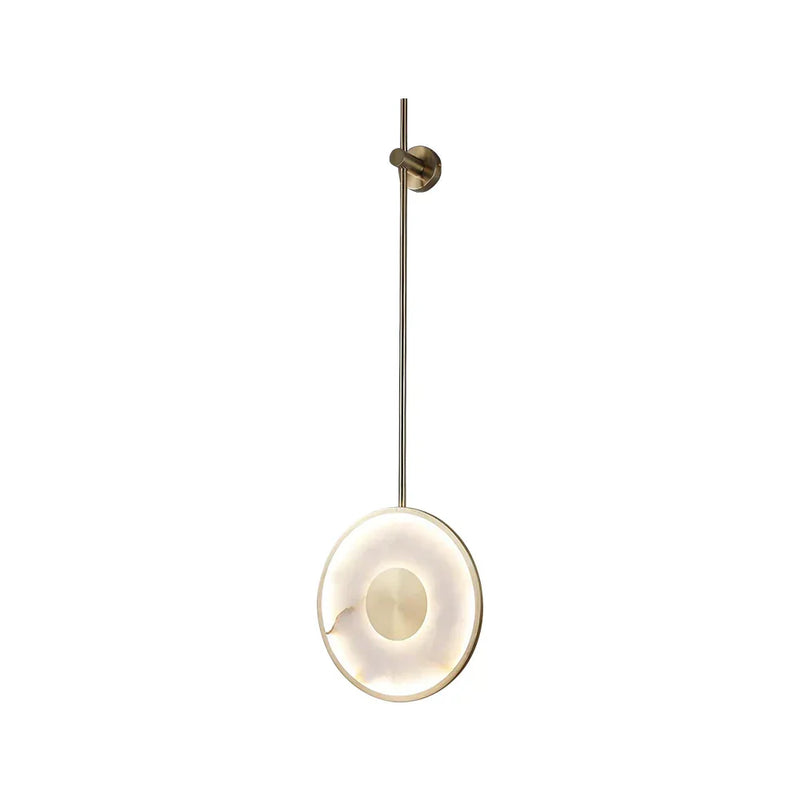 Alabaster Modern Round Strip Wall Lamp | Korewolamp