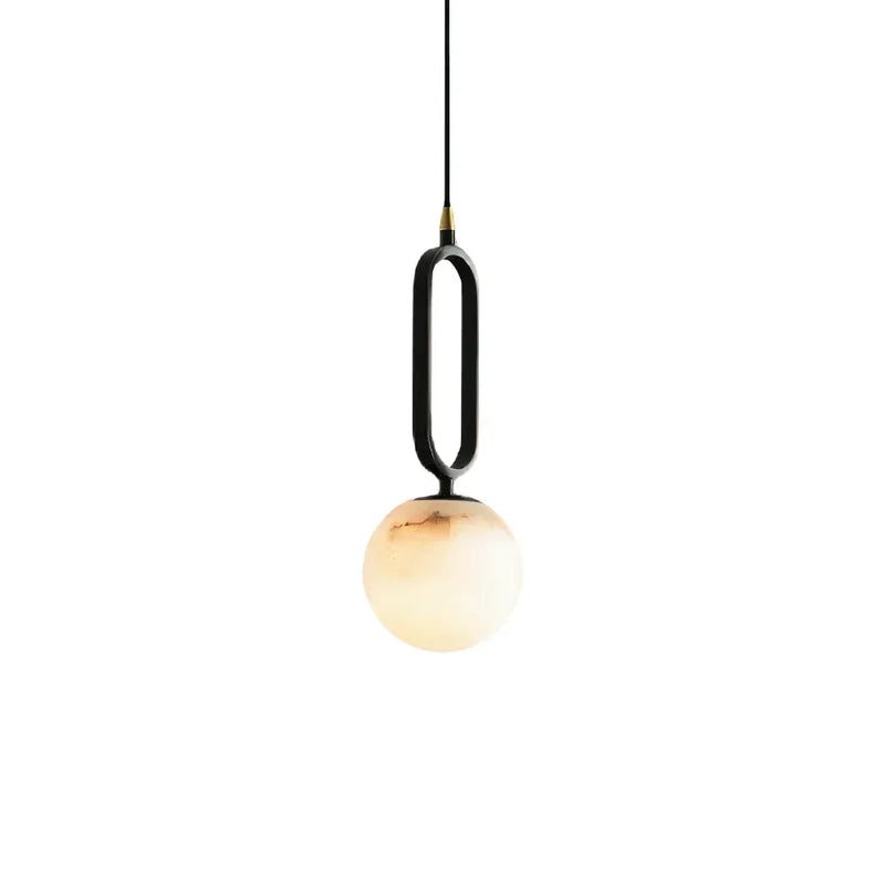 Alabaster Oval Ring Pendant Lamp | Korewolamp