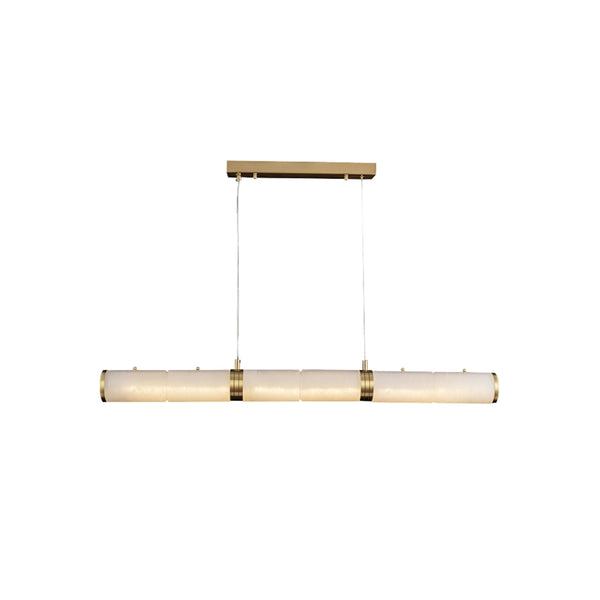 Alabaster Pillar Linear Chandelier