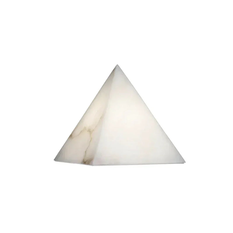 Alabaster Pyramid Table Lamp | Korewolamp