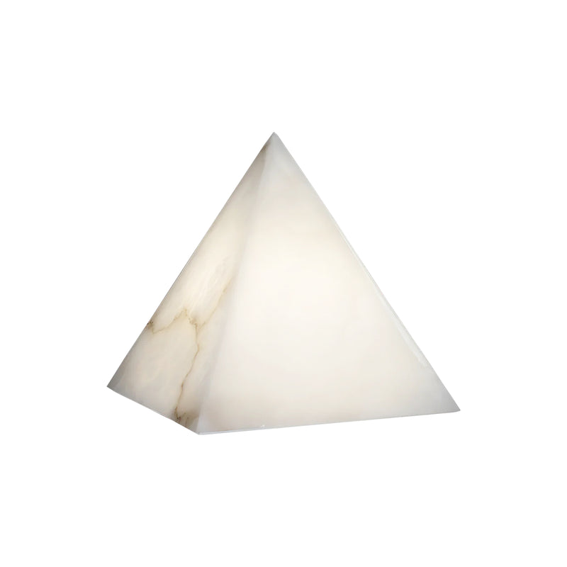 Alabaster Pyramid Table Lamp | Korewolamp