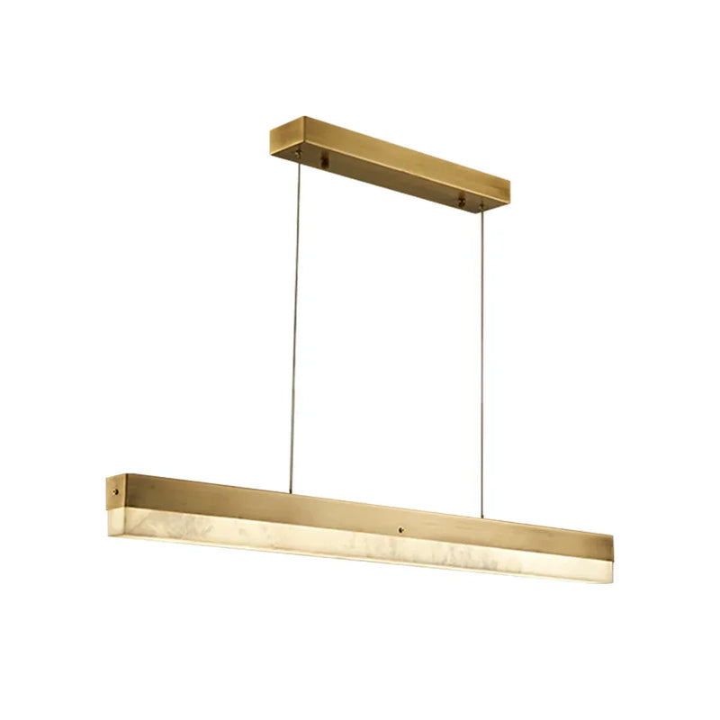Alabaster Rectangle Linear Pendant Light | Korewolamp