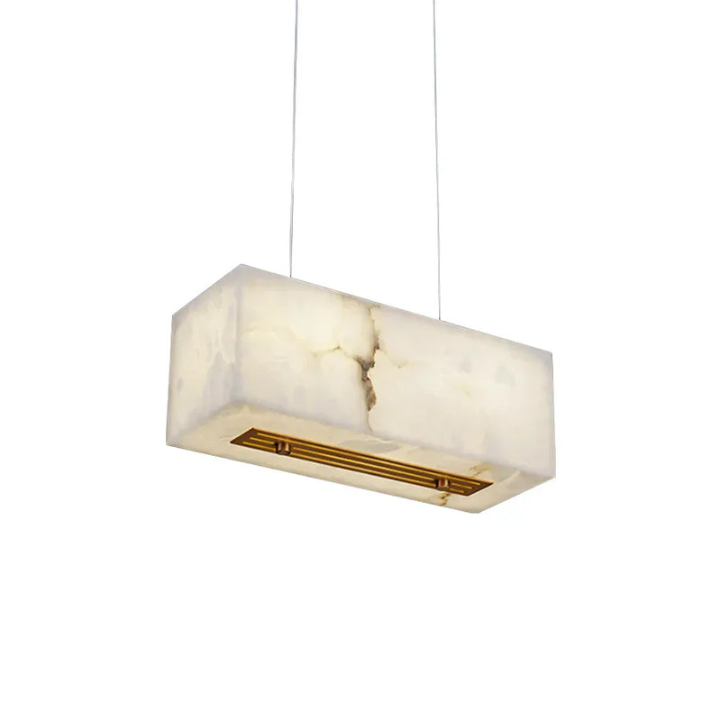 Alabaster Rectangular Chandelier | Korewolamp