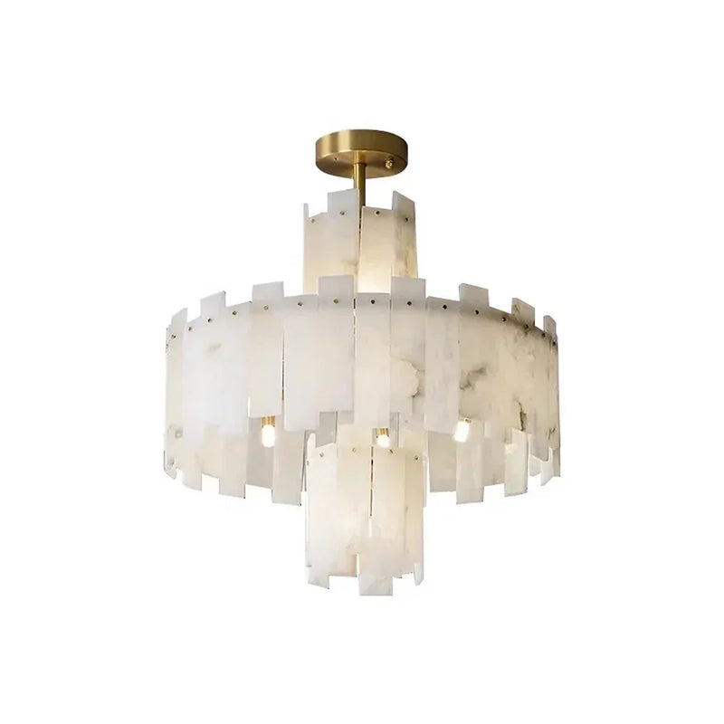 Alabaster Regina Modern Round Chandelier | Korewolamp