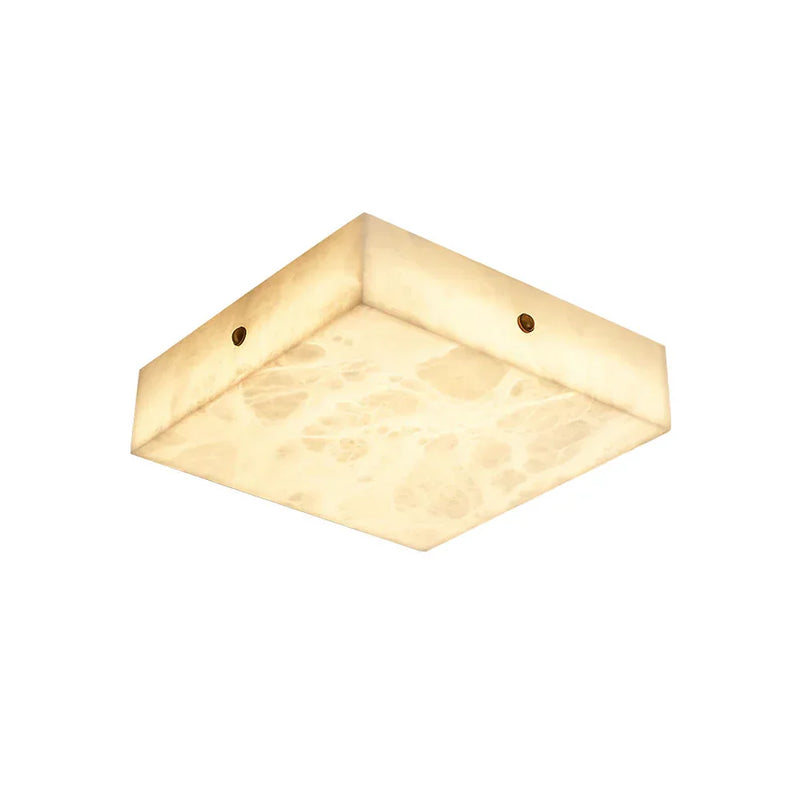 Alabaster Square Flushmount Ceiling Light | Korewolamp