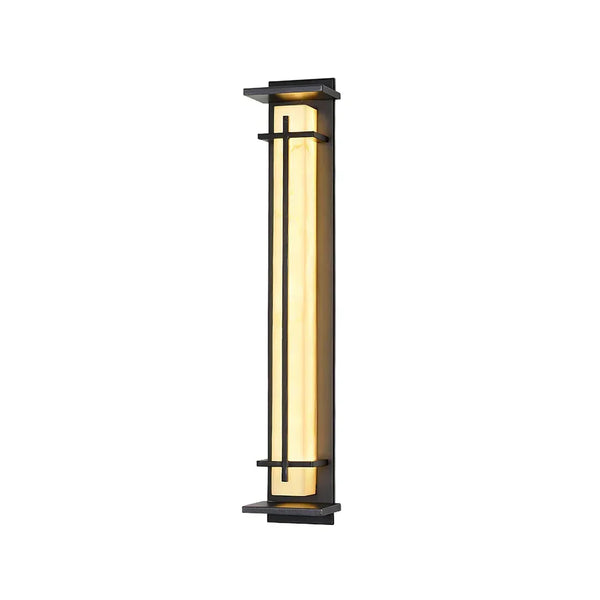 Imitation Alabaster Square Outdoor Wall Light | Korewolamp
