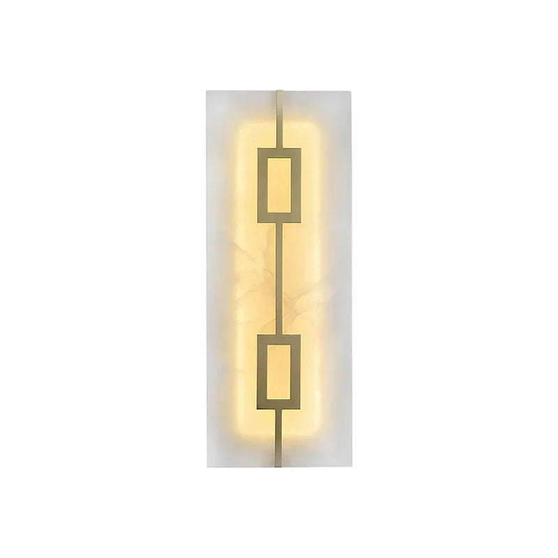 Alabaster Square Rectangular Wall Light | Korewolamp