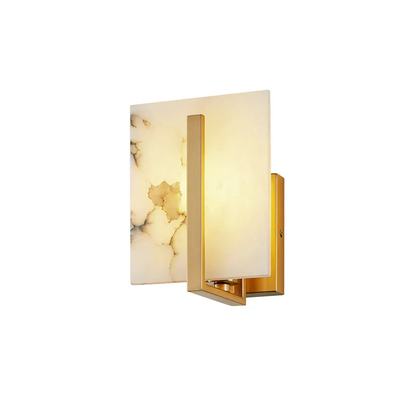 Alabaster Square Wall Sconce | Korewolamp