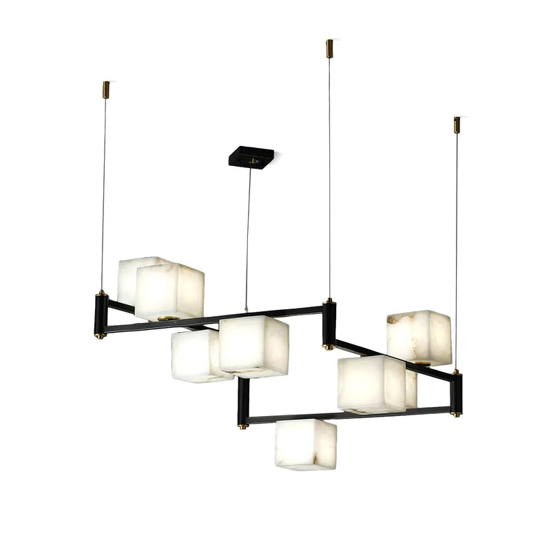 Alabaster Square Box Chandelier | Korewolamp