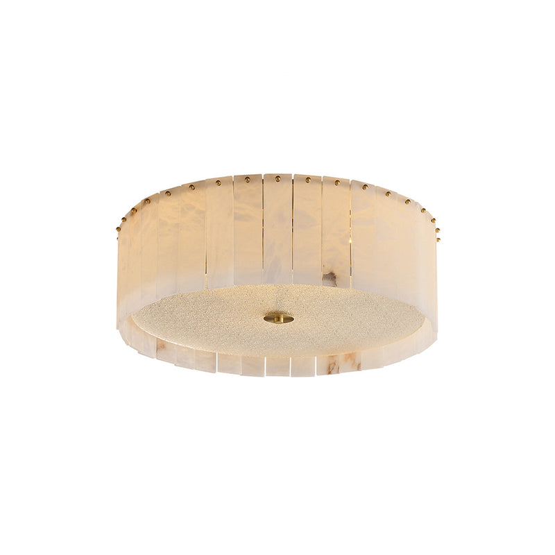 Alabaster Copper Round Ceiling Lamp | Korewolamp