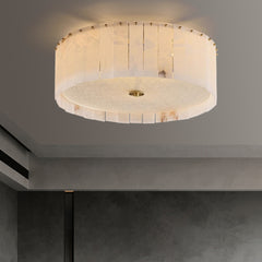 All Copper Marble Ceiling Lamp