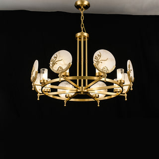 Luxury Marble Amalthea Copper Chandelier