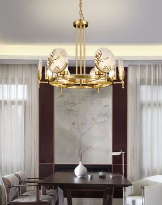 Luxury Marble Amalthea Copper Chandelier