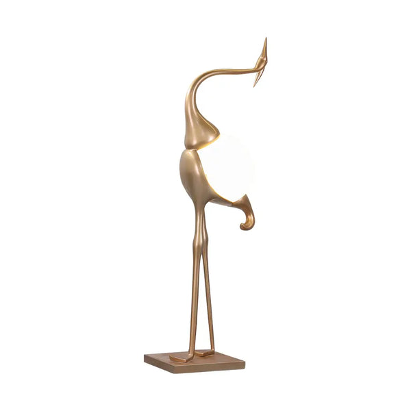 Animal Crane Art Deco Floor Lamp