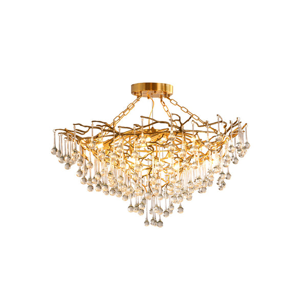 Anita brass chandelier