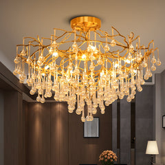 Anita brass chandelier