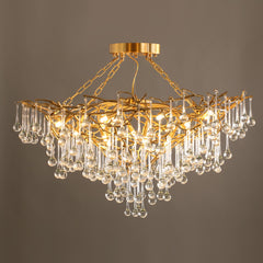 Anita brass chandelier