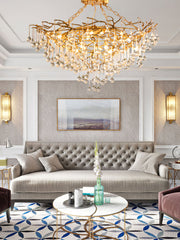 Anita brass chandelier