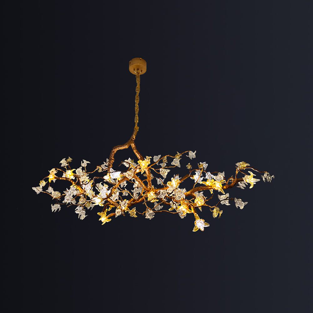 Aosta Branch Glass Flower Chandelier