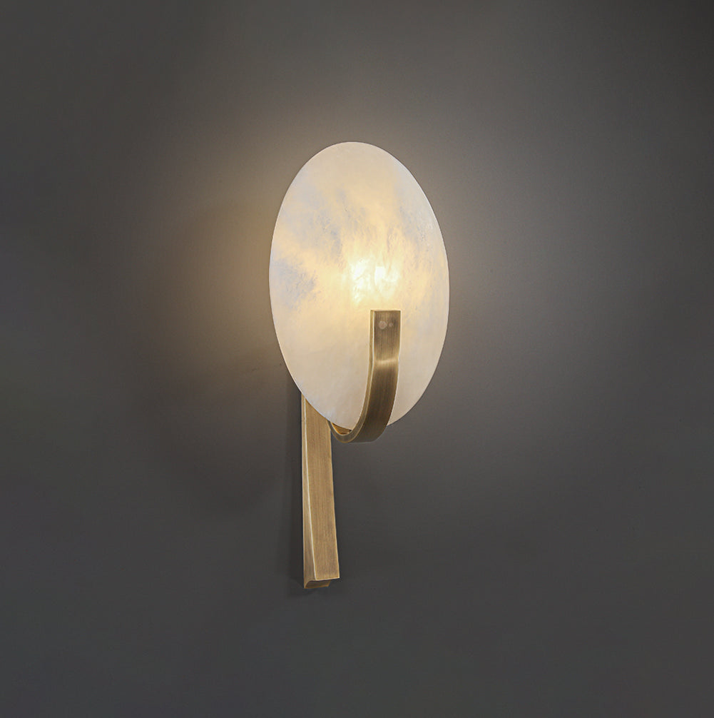 Alabaster Applique Alice Wall Lamp