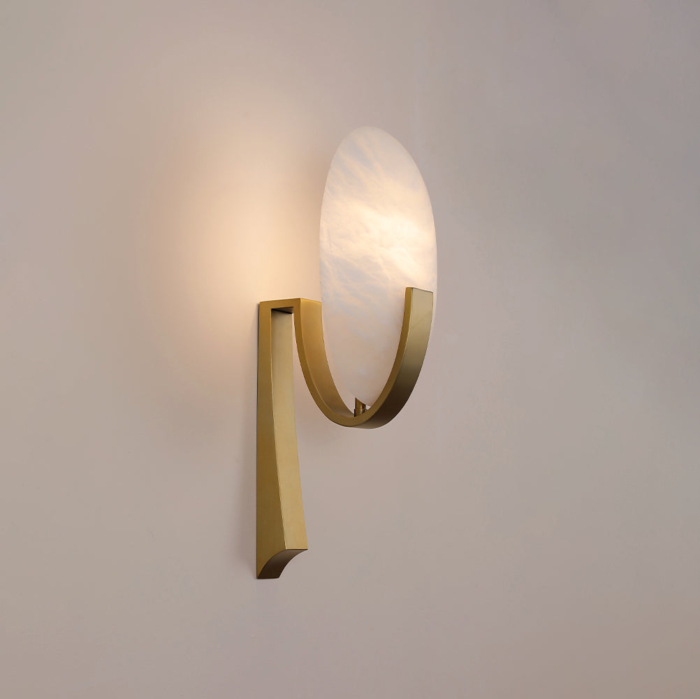 Alabaster Applique Alice Wall Lamp