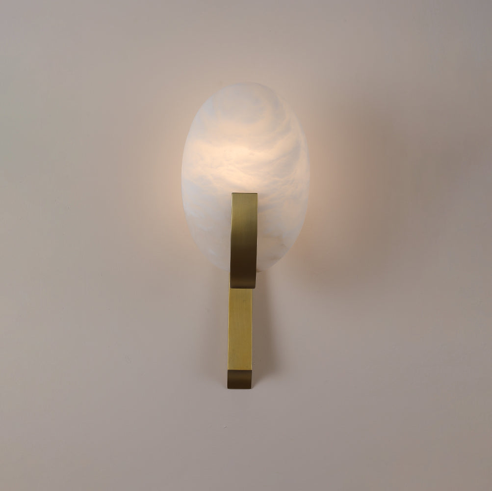 Alabaster Applique Alice Wall Lamp